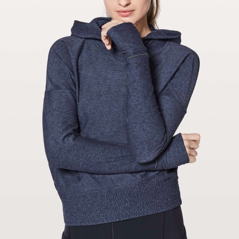Lululemon Lead The Pack Hoodie Heathered Stony Grape/Black